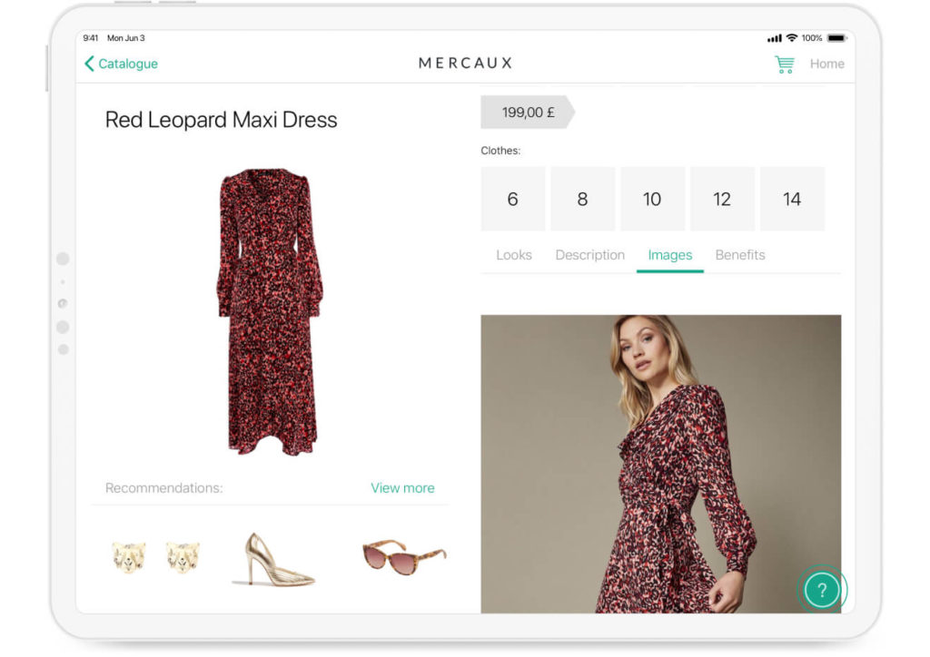 digital transformation for retail app in-store data mercaux solution