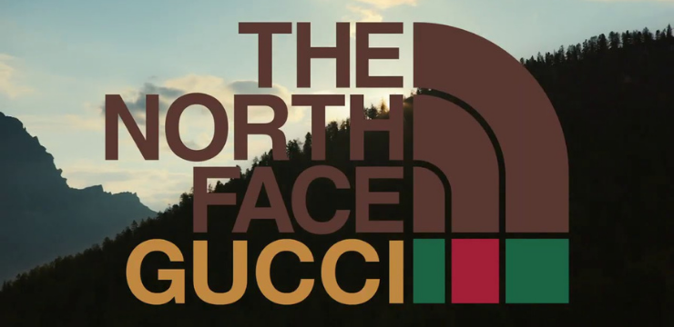 The north face for Gucci Brand partnership 
